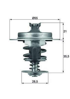 Obrázok Termostat chladenia MAHLE BEHR TX6783D