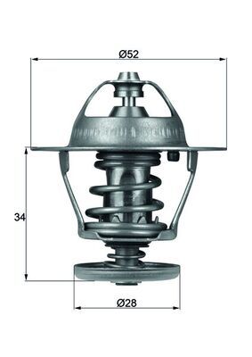 Obrázok Termostat chladenia MAHLE BEHR TI18887D