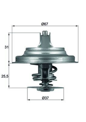 Obrázok Termostat chladenia MAHLE BEHR TX2587D