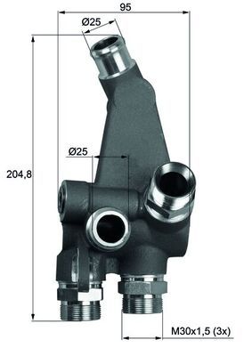 Obrázok Termostat chladenia oleja MAHLE BEHR TO383