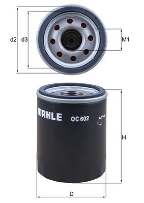 Obrázok Olejový filter MAHLE  OC602