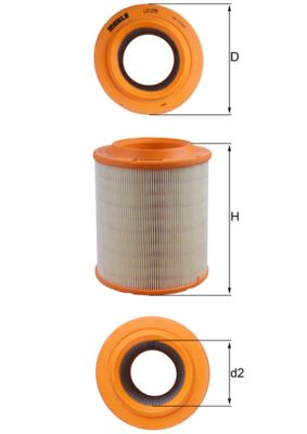 Obrázok Vzduchový filter MAHLE  LX1275