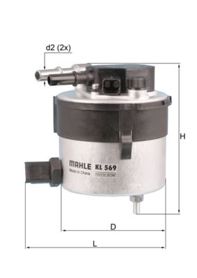 Obrázok Palivový filter MAHLE  KL569