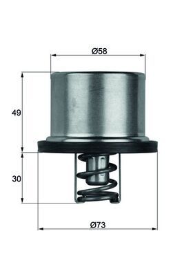 Obrázok Termostat chladenia MAHLE BEHR THD182