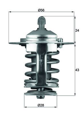 Obrázok Termostat chladenia MAHLE BEHR TX7082