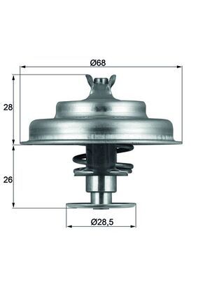 Obrázok Termostat chladenia MAHLE BEHR TX7580D