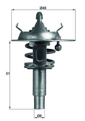 Obrázok Termostat chladenia MAHLE BEHR TX10690D