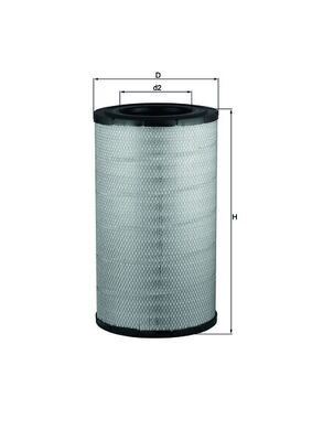 Obrázok Vzduchový filter MAHLE  LX2081