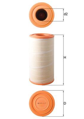 Obrázok Vzduchový filter MAHLE  LX6191