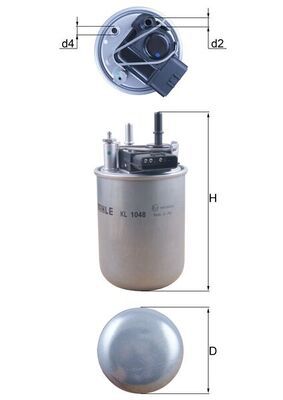 Obrázok Palivový filter MAHLE  KL1048