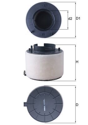 Obrázok Vzduchový filter MAHLE  LX4249