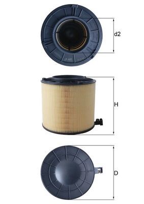 Obrázok Vzduchový filter MAHLE  LX4406