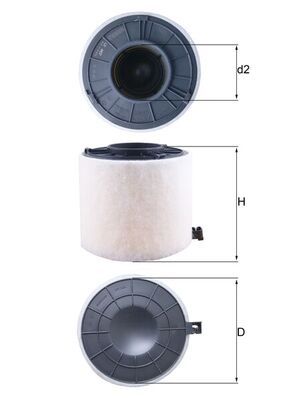 Obrázok Vzduchový filter MAHLE  LX4407