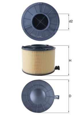 Obrázok Vzduchový filter MAHLE  LX4411
