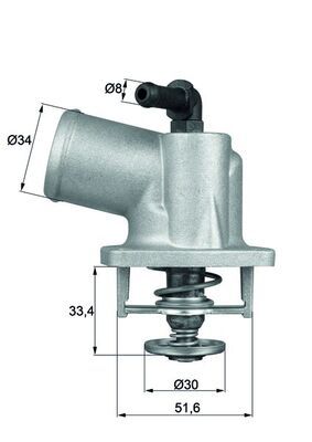 Obrázok Termostat chladenia MAHLE BEHR TI5592D