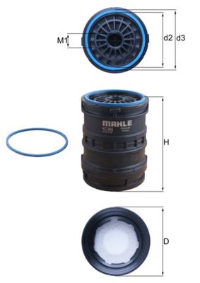 Obrázok Palivový filter MAHLE CleanLine KC645D