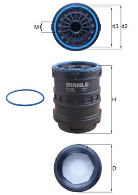 Obrázok Palivový filter MAHLE CleanLine KC646D