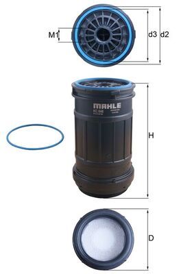 Obrázok Palivový filter MAHLE CleanLine KC648D
