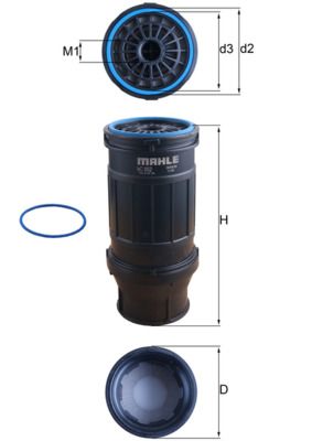 Obrázok Palivový filter MAHLE CleanLine KC652D