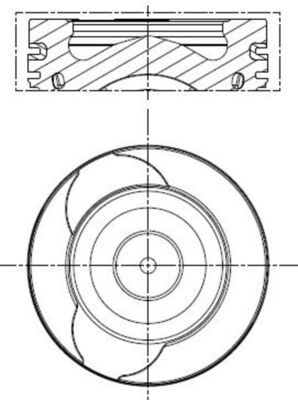 Obrázok Piest MAHLE  021PI00128001