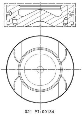 Obrázok Piest MAHLE  021PI00134000