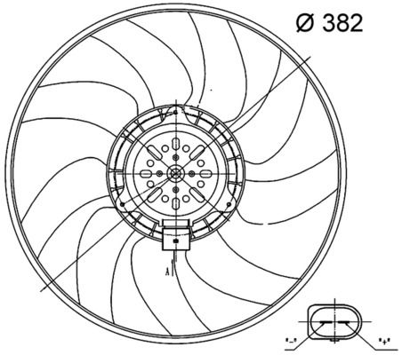 Obrázok Ventilátor chladenia motora MAHLE BEHR CFF32000S