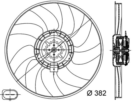 Obrázok Ventilátor chladenia motora MAHLE BEHR CFF312000S