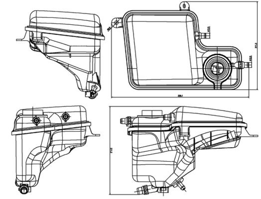 Obrázok Vyrovnávacia nádobka chladiacej kvapaliny MAHLE BEHR CRT203000S