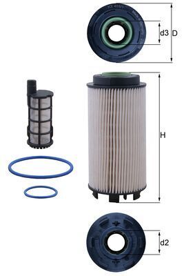 Obrázok Palivový filter MAHLE  KX4031KIT