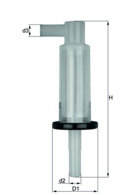 Obrázok Palivový filter MAHLE  KL33OF