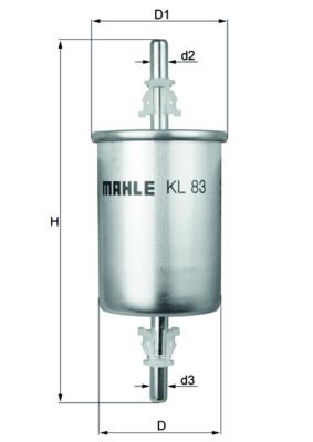 Obrázok Palivový filter MAHLE  KL83