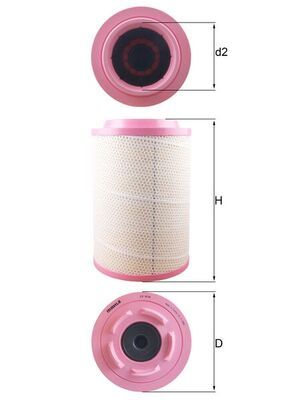Obrázok Vzduchový filter MAHLE  LX4131