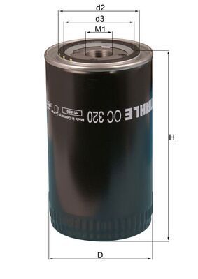 Obrázok Olejový filter MAHLE  OC320