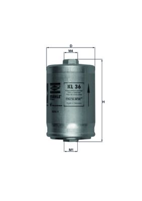 Obrázok Palivový filter MAHLE  KL36