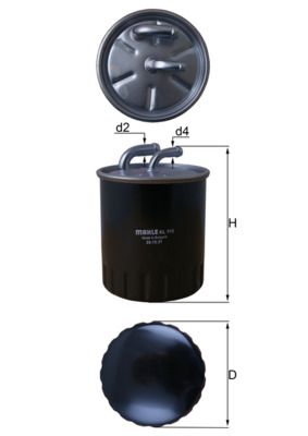 Obrázok Palivový filter MAHLE  KL313