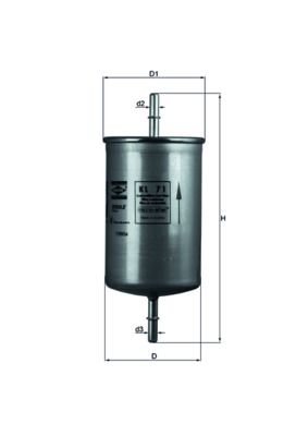 Obrázok Palivový filter MAHLE  KL71
