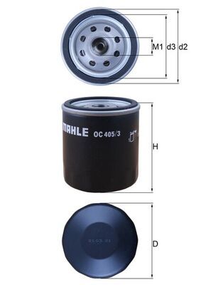 Obrázok Olejový filter MAHLE  OC4053