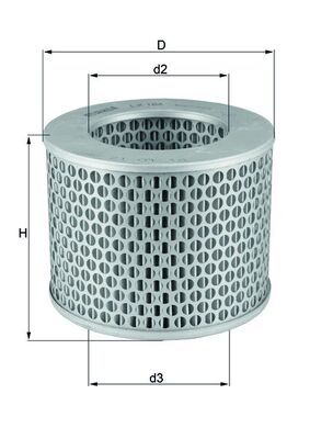 Obrázok Vzduchový filter MAHLE  LX186