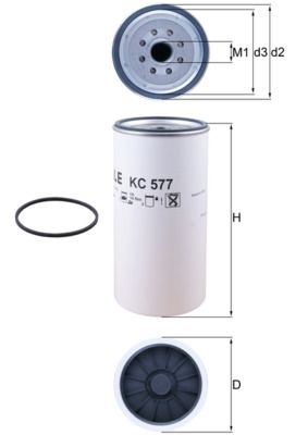 Obrázok Palivový filter MAHLE  KC577D