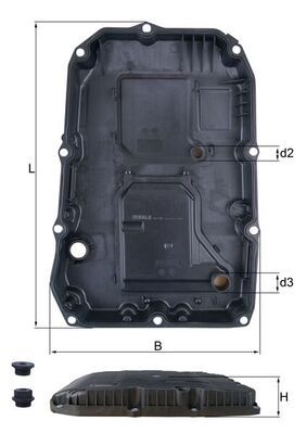 Obrázok Olejová vaňa automatickej prevodovky MAHLE  HX196KIT