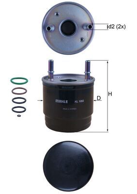 Obrázok Palivový filter MAHLE  KL1002D