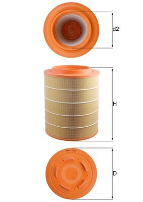 Obrázok Vzduchový filter MAHLE  LX4076