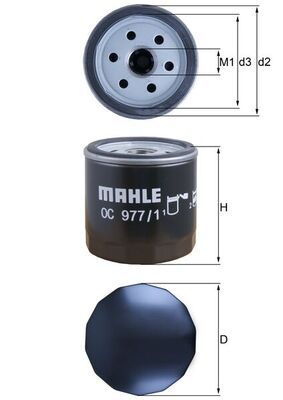 Obrázok Olejový filter MAHLE  OC9771