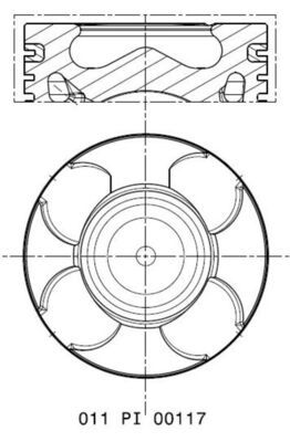 Obrázok Piest MAHLE  011PI00117000