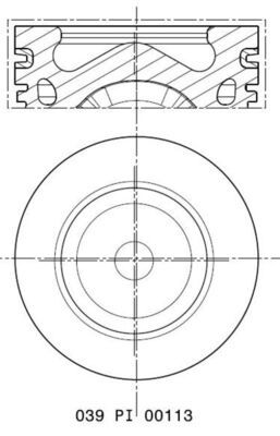 Obrázok Piest MAHLE  039PI00113010
