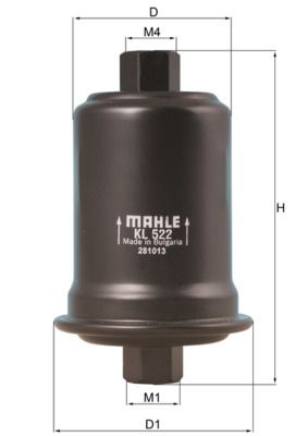 Obrázok Palivový filter MAHLE  KL522