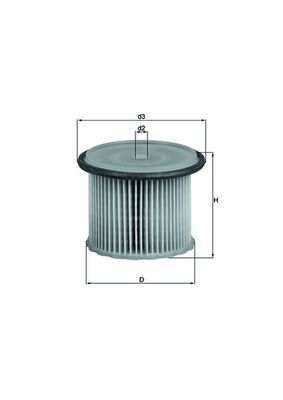 Obrázok Palivový filter MAHLE  KX631
