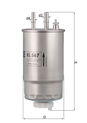 Obrázok Palivový filter MAHLE  KL567