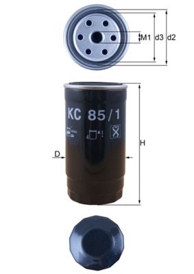 Obrázok Palivový filter MAHLE  KC851