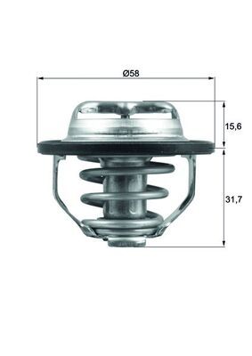 Obrázok Termostat chladenia MAHLE BEHR TX12282
